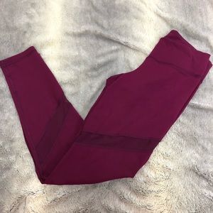 Cranberry Mesh Leggings
